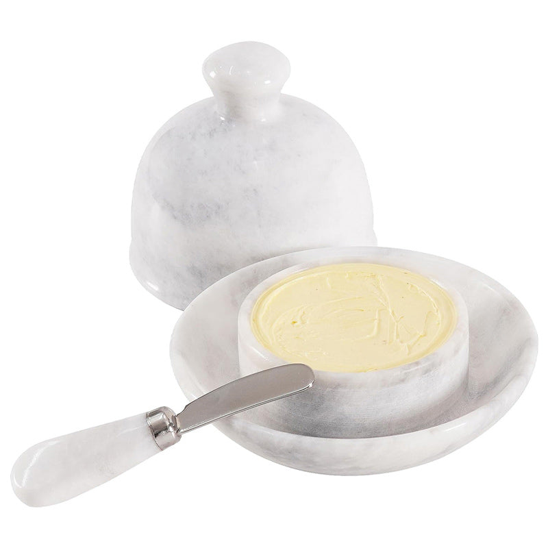 Handcrafted Marble Butter Dish
