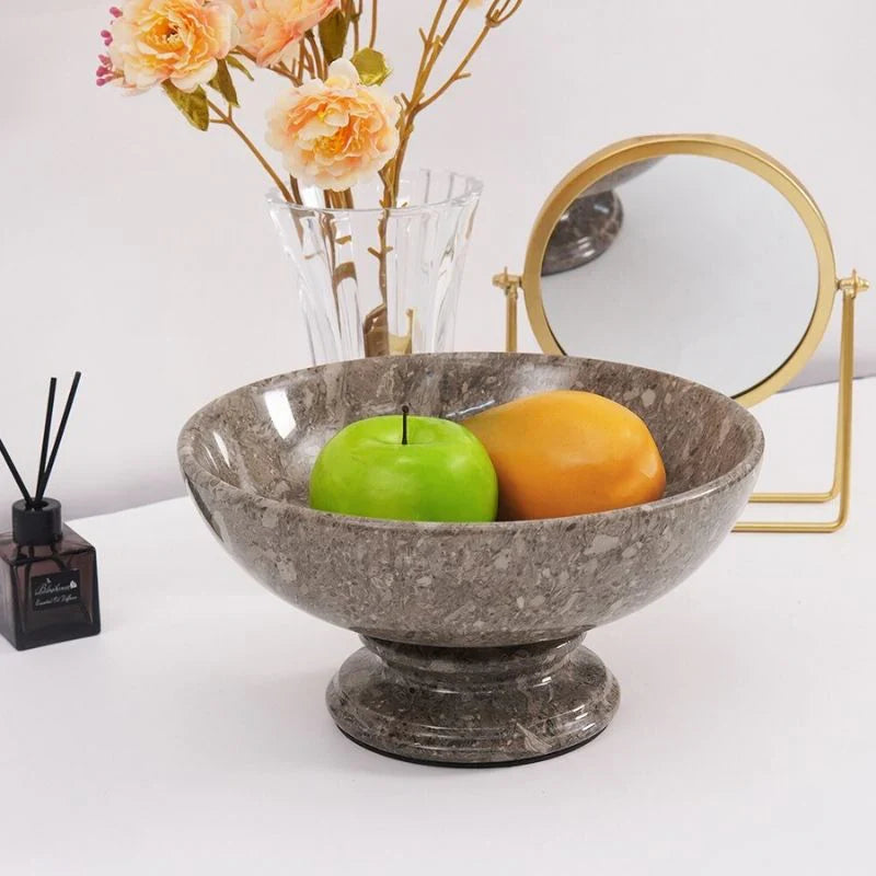 Deep Pedestal Fruit Bowl - 10 Inches
