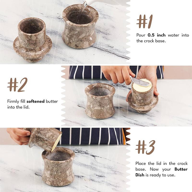 Marble Butter Keeper