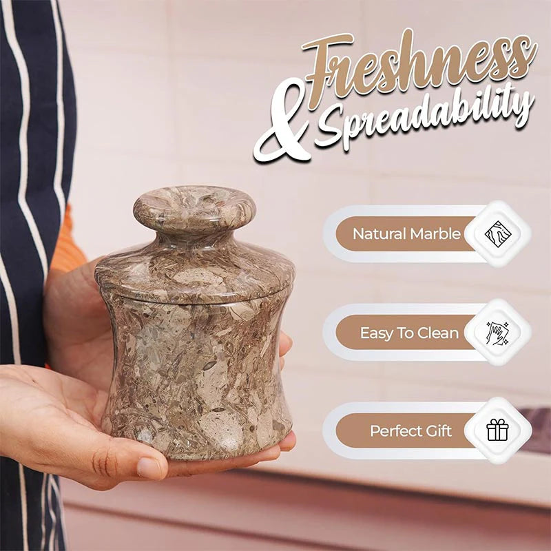 Marble Butter Keeper