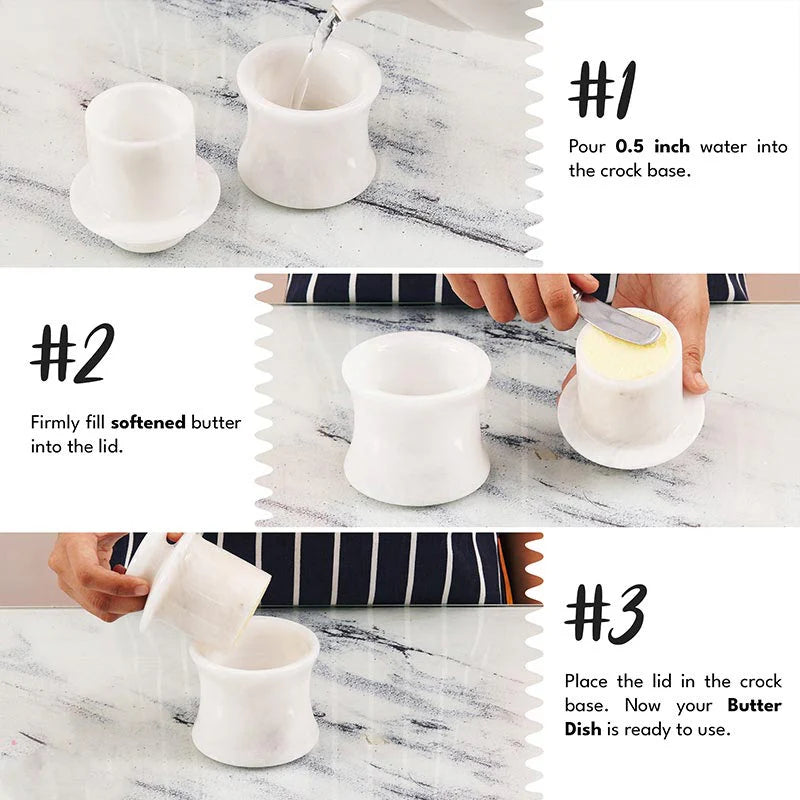 Marble Butter Keeper