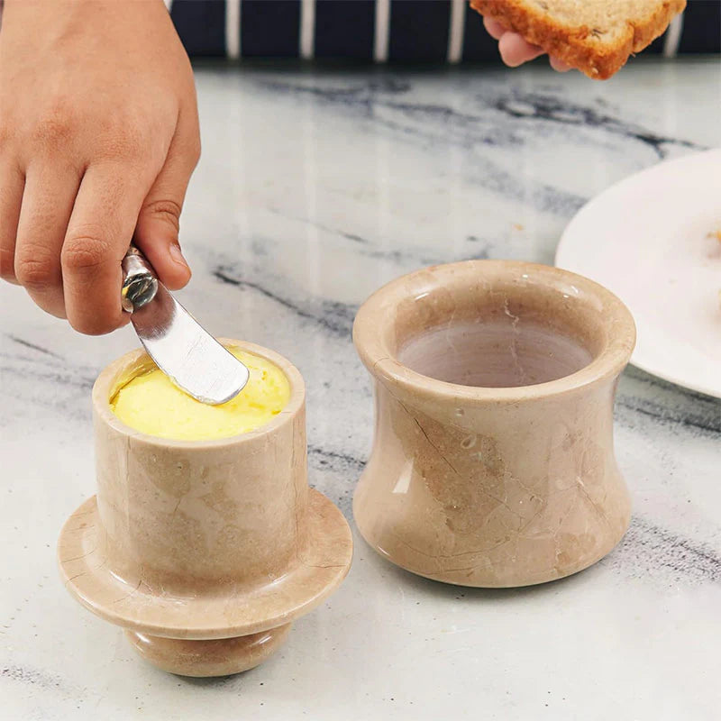 Marble Butter Keeper