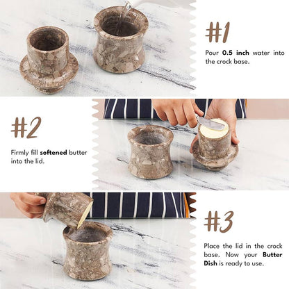 Marble Butter Keeper