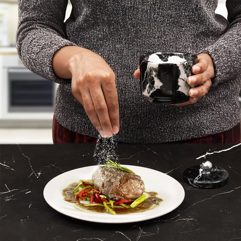 Salt Cellar with Stainless Steel Knob