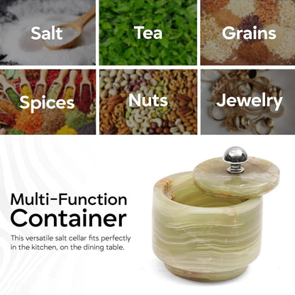 Salt Cellar with Stainless Steel Knob