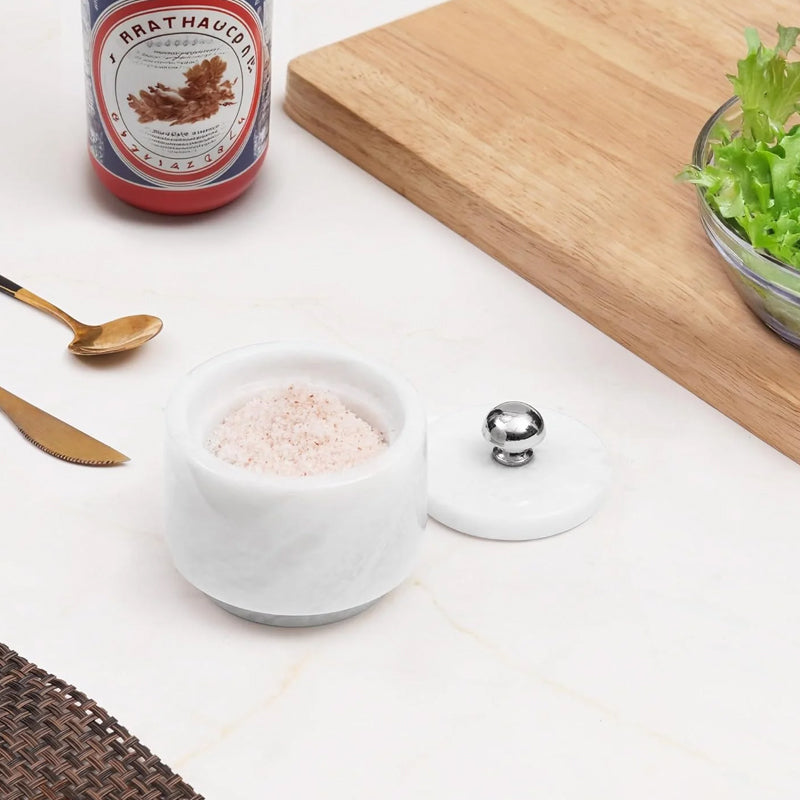 Salt Cellar with Stainless Steel Knob