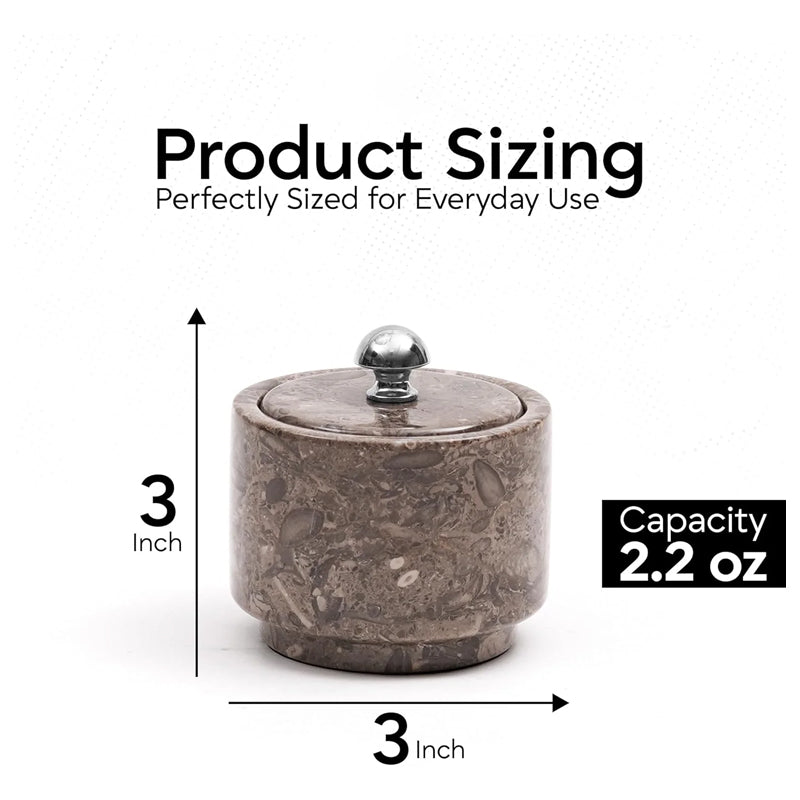 Salt Cellar with Stainless Steel Knob